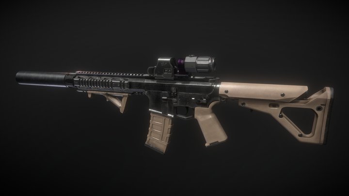 AR-15 3D Model