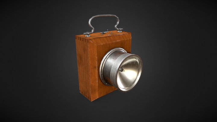 Vintage flashlight 3D Model