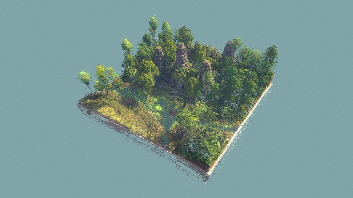 Minecraft AngkorWat PointCloud Test 3D Model