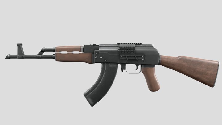 AK-47 Assault Rifle 3D Model