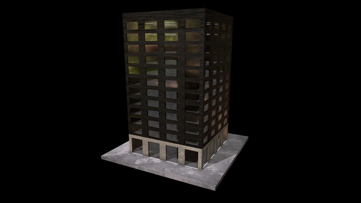 Modern Office Building 3D Model