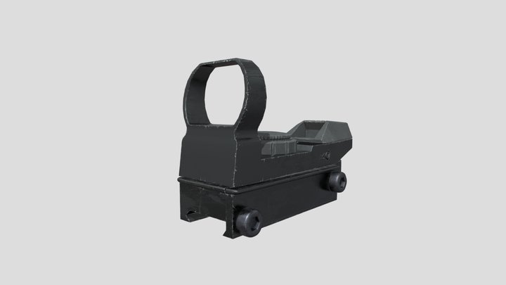 Red Dot Sight (Updated Textures) 3D Model