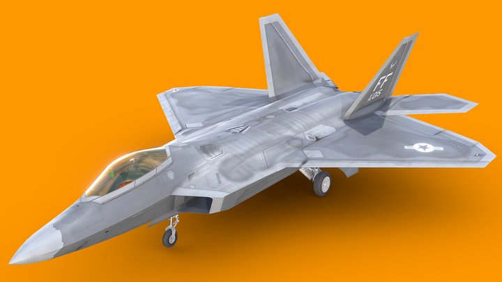 F-22 Raptor - Fighter Jet - Free 3D Model