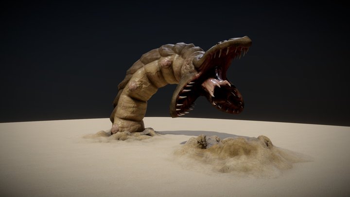 GIANT WORM ANIMATIONS 3D Model