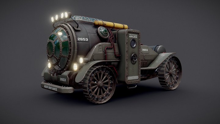 The Frog - Underwater Car 3D Model