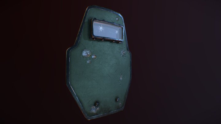 Баллистический Щит/Ballistic Shield (Blender) 3D Model