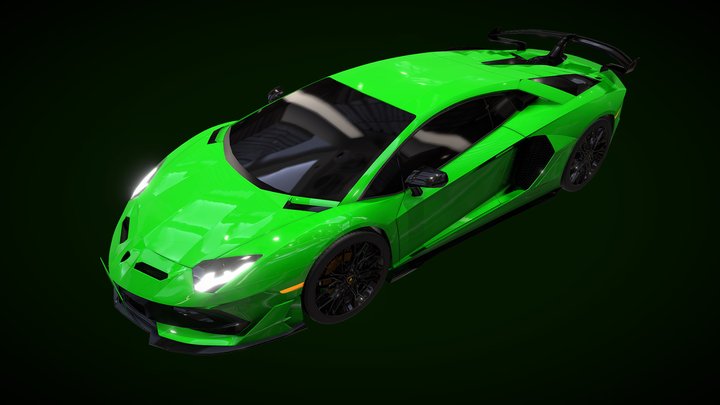 Lamborghini Aventador SVJ 2019 3D Model