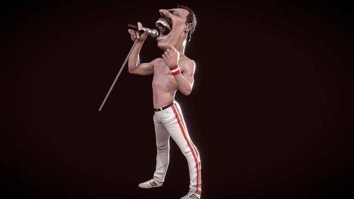 Freddie low NO PRINT 3D Model