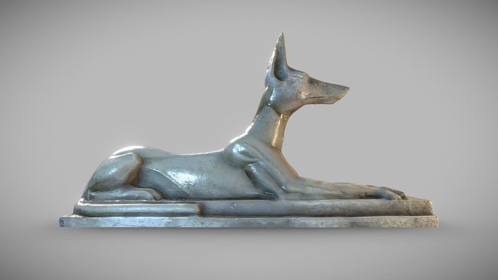 Recumbent Anubis 3D Model