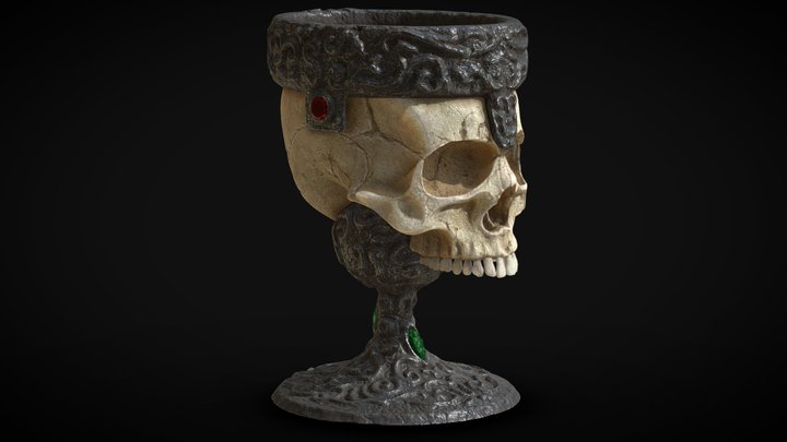 Scull Cup 3D Model