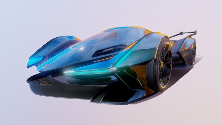 Lambo V12 Vision Gran Turismo 2020 3D Model