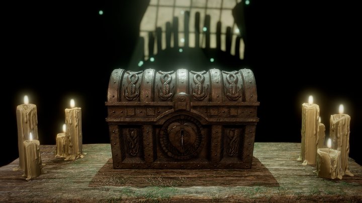 Davy Jones Chest + Animation + Sound 3D Model