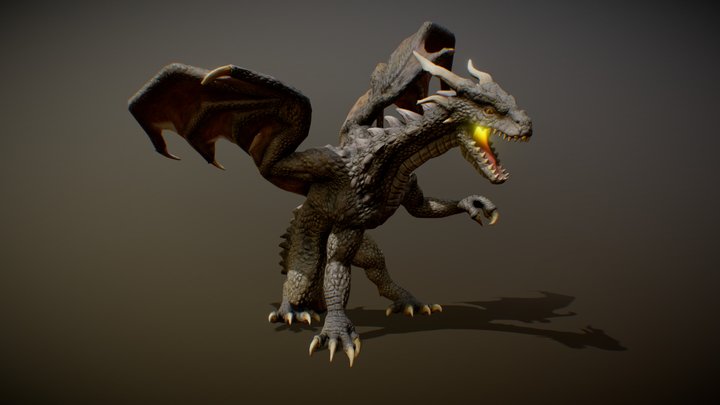 MOUNTAIN DRAGON ANIMATIONS 3D Model