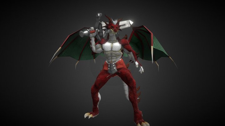 001 - Dragón Fuego 3D Model