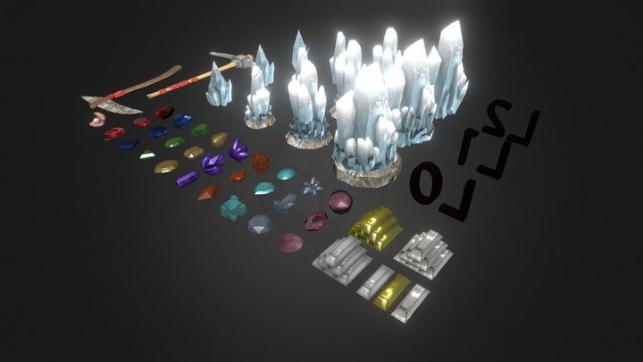 Gemas, Joyas y otros recursos 3D Model